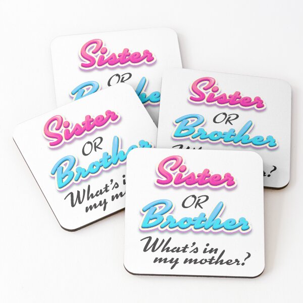 Item preview, Sister or brother, what’s in my mother? gender reveal quotes and sayings designed and sold by Pointit.