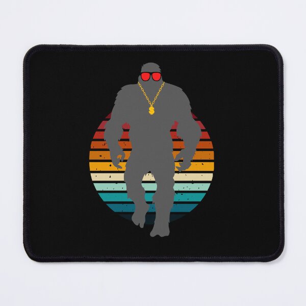 Item preview, Cool Retro Bigfoot T-Shirt & Gifts For Bigfoot, Sasquatch Lover, Awesome HipHop Bigfoot With Sunglass & Necklace designed and sold by Kenny789.