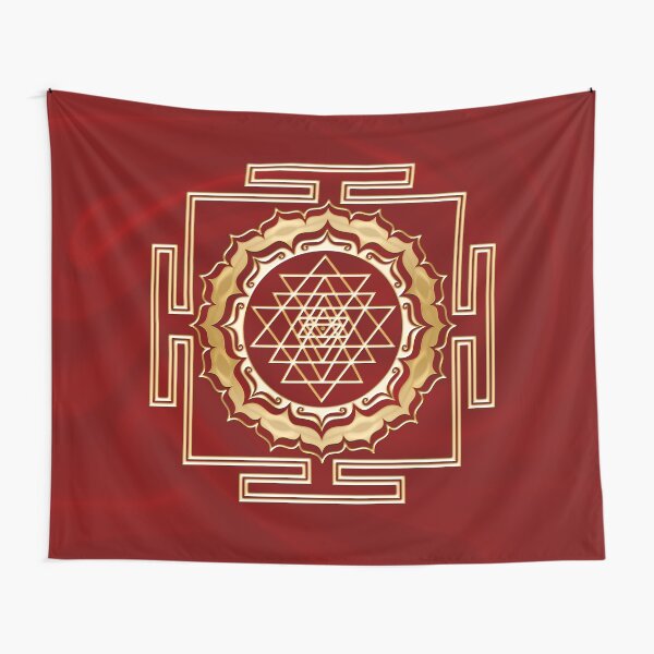 Shri Yantra - Cosmic Conductor of Energy, Sacred Geometry Tapestry