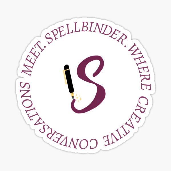 Spellbinder Slogan Circle Design Sticker
