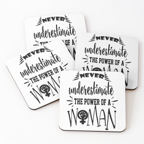 Item preview, Never underestimate the power of a woman shirt, never underestimate the power of a woman masks, never underestimate the power of a woman phone cases  designed and sold by Poussyarts.
