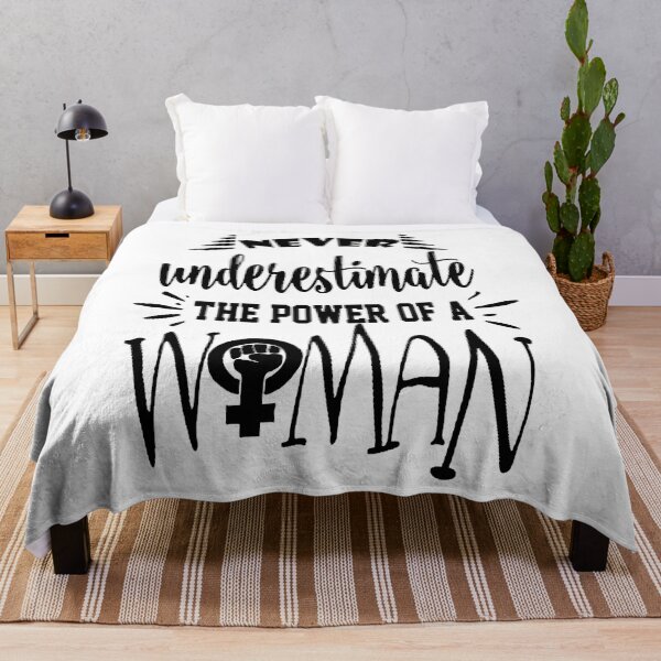 Item preview, Never underestimate the power of a woman shirt, never underestimate the power of a woman masks, never underestimate the power of a woman phone cases  designed and sold by Poussyarts.