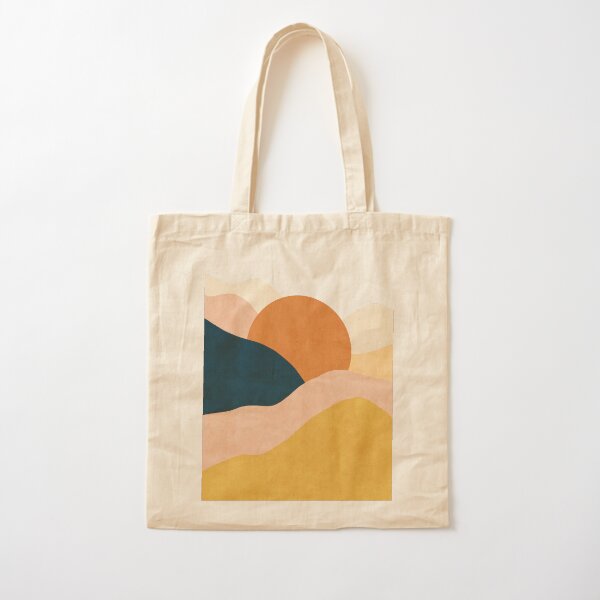 Boho sunrise mountain color block