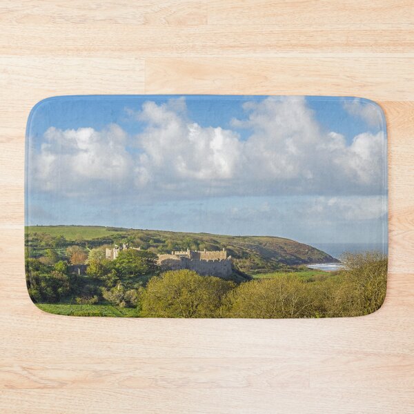 Item preview, Manorbier Castle from behind near Manorbier Beach designed and sold by Cameranick.