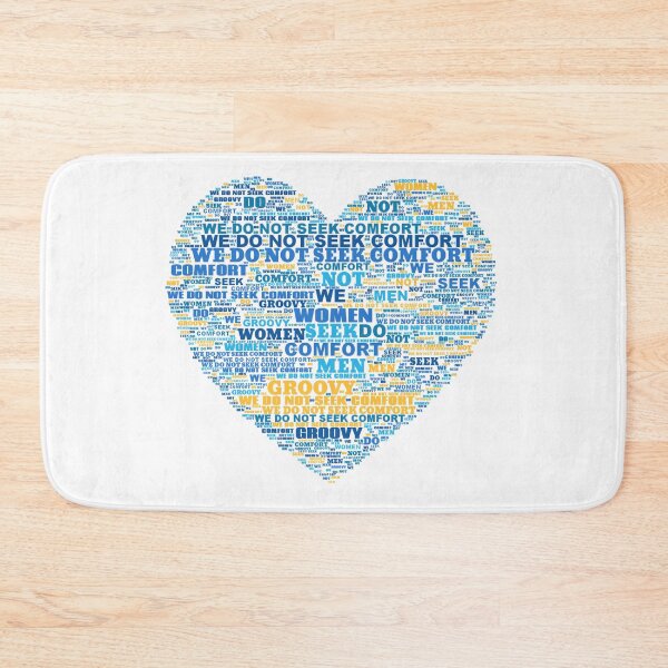 Item preview, We Do Not Seek Comfort Word Cloud designed and sold by WordCloudStore.