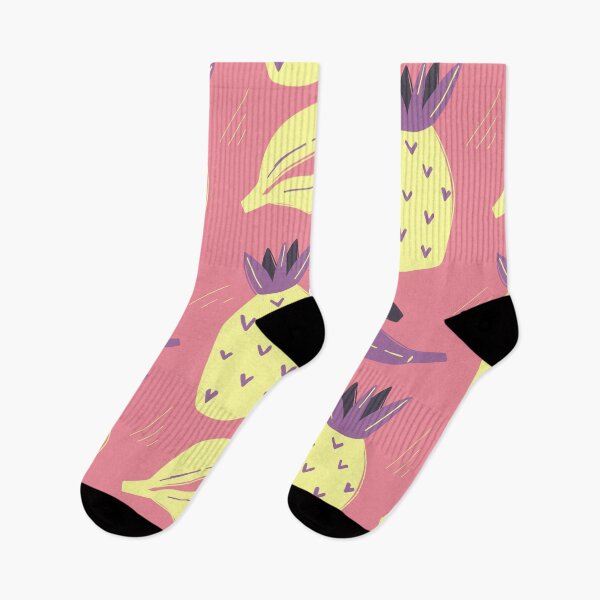 Item preview, Seamless pattern with pineapples and bananas summer design designed and sold by ketkidesign.