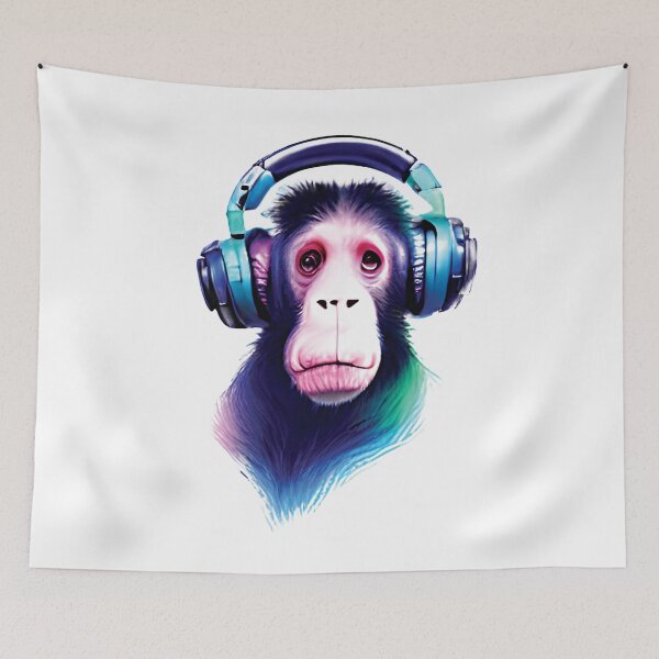 Item preview, Monkey headphone / Monkey Business designed and sold by ralick.