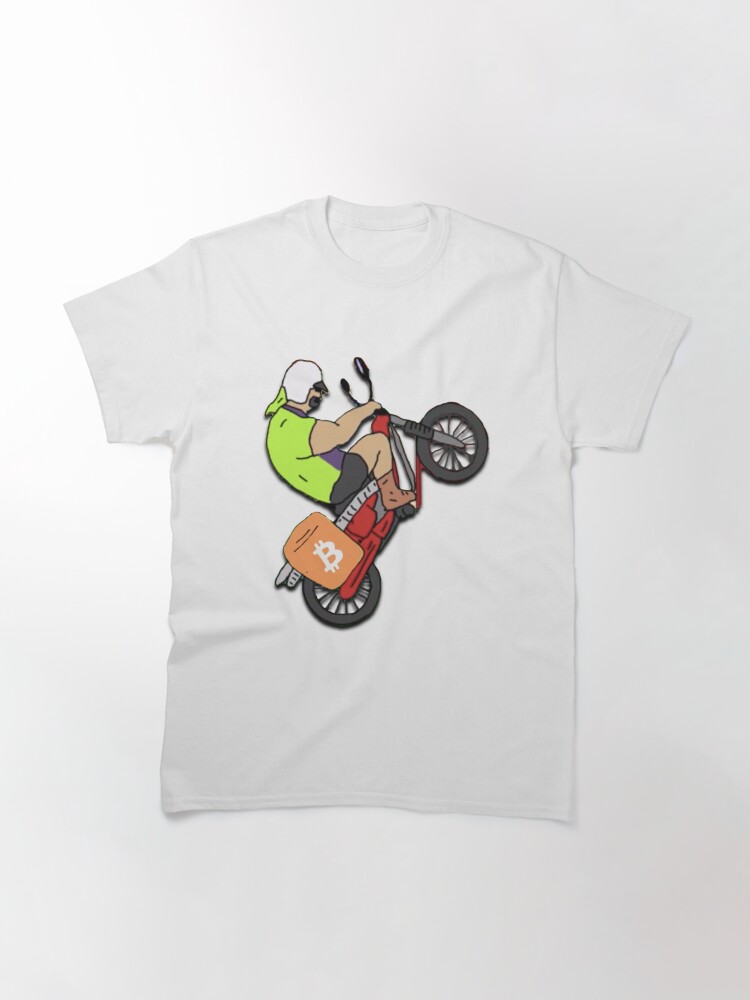 Thumbnail 3 of 7, Classic T-Shirt, Mike Nolan Wheelie designed and sold by clothingstoreJK.