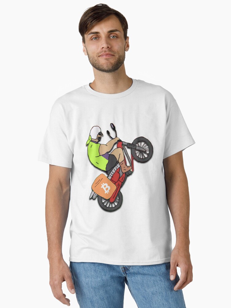 Thumbnail 1 of 7, Classic T-Shirt, Mike Nolan Wheelie designed and sold by clothingstoreJK.