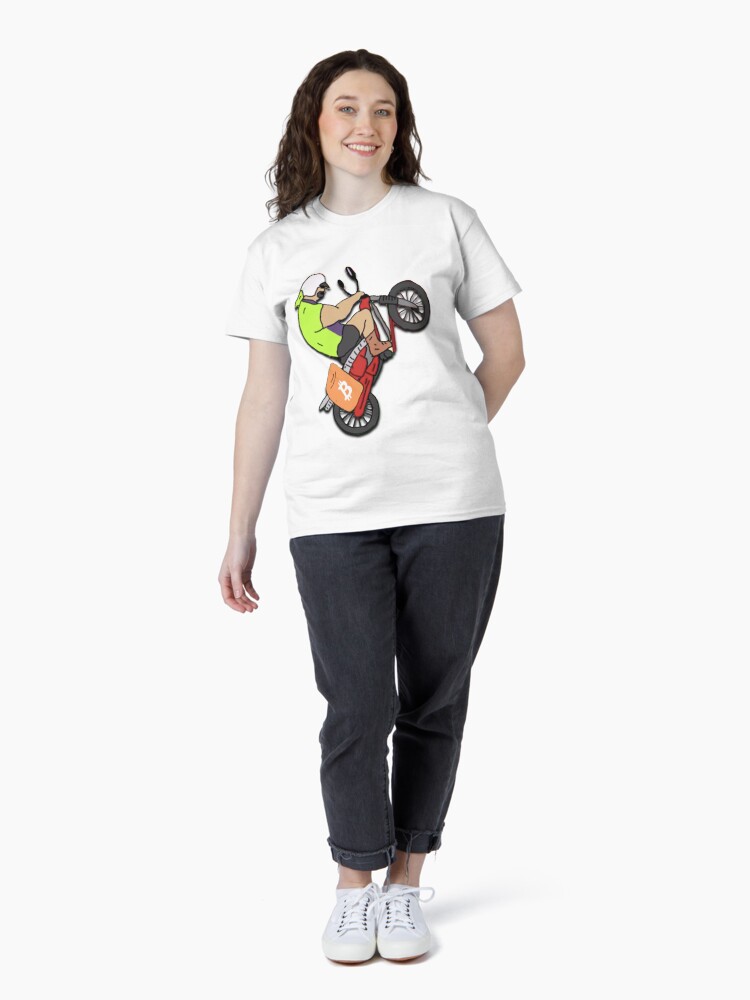 Thumbnail 4 of 7, Classic T-Shirt, Mike Nolan Wheelie designed and sold by clothingstoreJK.