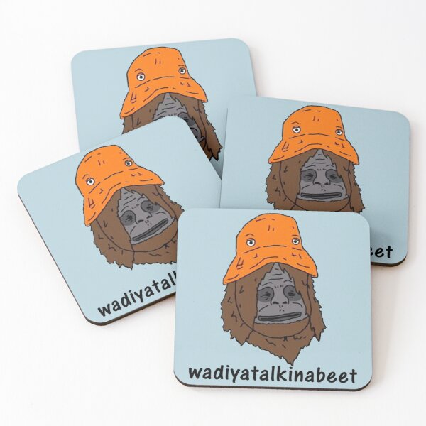 Item preview, monkey and orange hat Fitted Scoop  designed and sold by clothingstoreJK.