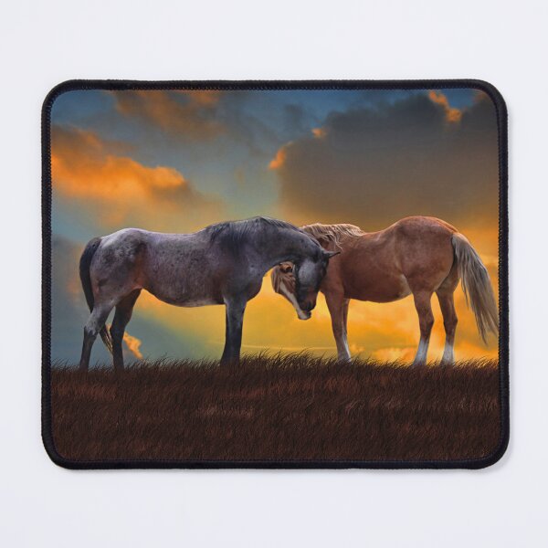 Item preview, Horses Blue Roan Palomino Southwestern Sky Surreal Country designed and sold by Stephanie Laird.