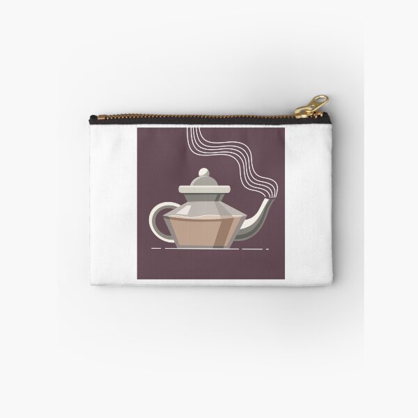 Item preview, odern teapot illustration on dark purple background. Tea ceremony. designed and sold by ggstore11.