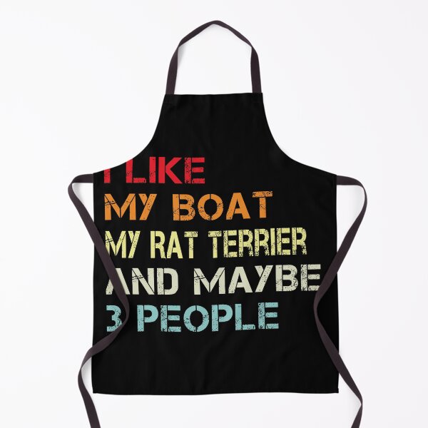 Item preview, i like my boat my rat terrier and maybe 3 people designed and sold by randomdogshirt.
