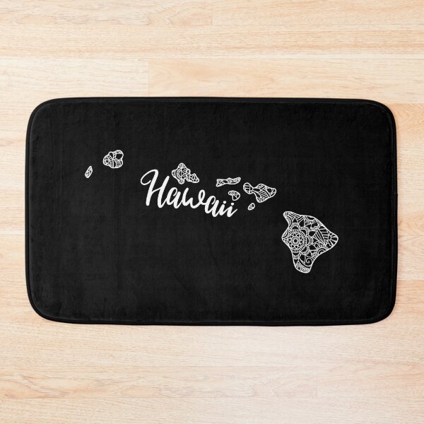 Item preview, Hawaii Black And White Map designed and sold by OutcastBrain.