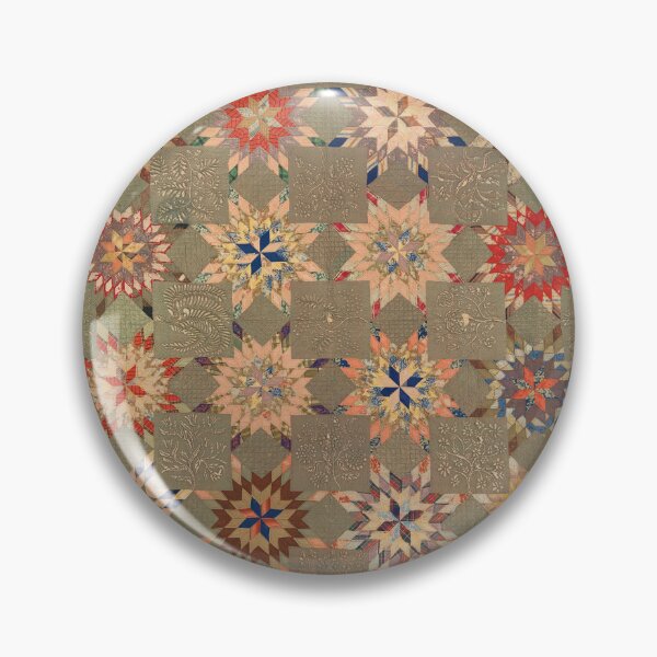 Item preview, Quilt, Star of Bethlehem pattern variation (1837–50) Ellen Morton Littlejohn & Margaret Morton Bibb designed and sold by unsung.art [].