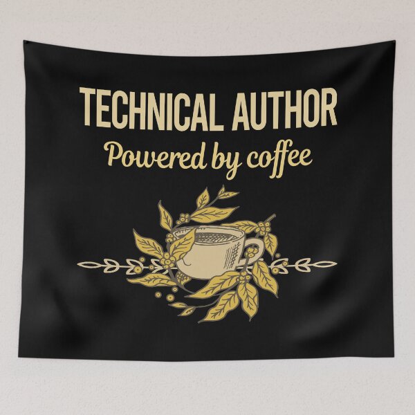Item preview, Powered By Coffee Technical Author designed and sold by trinayolkcelia.