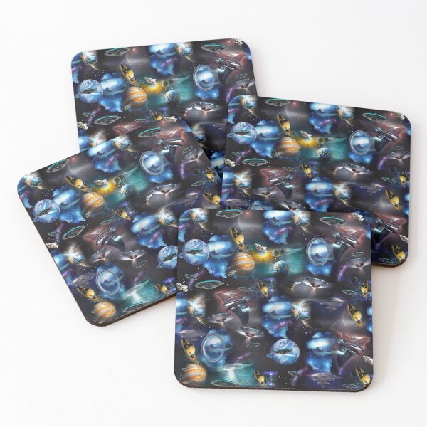 Item preview, Galaxy visitors in space designed and sold by NadineMay.
