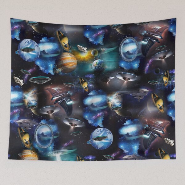 Item preview, Galaxy visitors in space designed and sold by NadineMay.