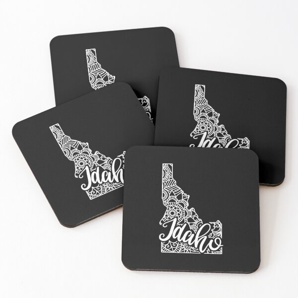Item preview, Idaho Black And White Map designed and sold by OutcastBrain.