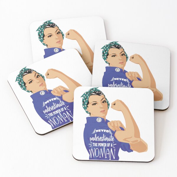 Item preview, Never underestimate the power of a woman shirt, never underestimate the power of a woman masks, never underestimate the power of a woman phone cases  designed and sold by Poussyarts.