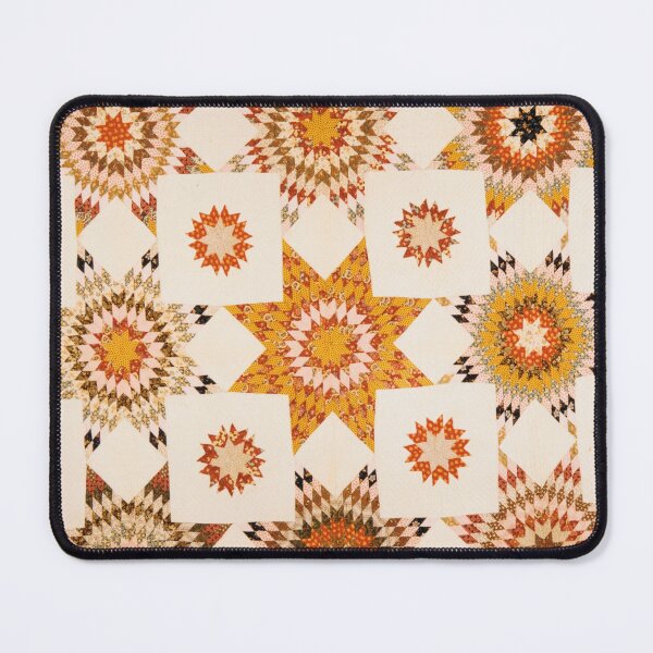Item preview, Quilt, Star of Bethlehem pattern variation (1840-50) designed and sold by unsung.art [].