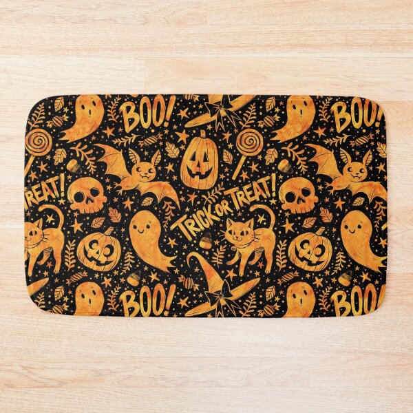 Item preview,  Spooky Cute Halloween Orange on Black designed and sold by Paisley Yazel.