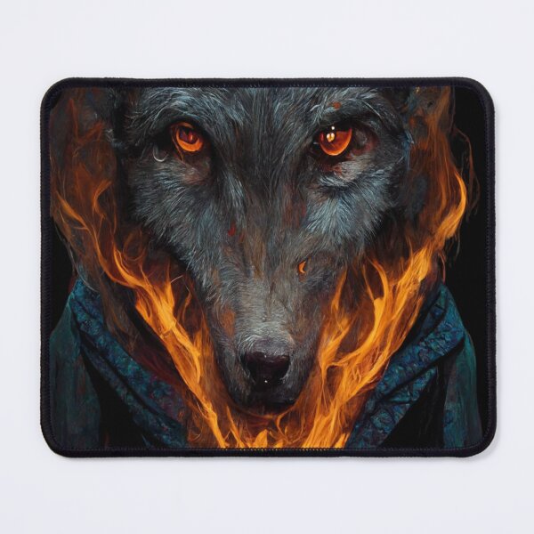 Item preview, Fire Wolf In The Cloak designed and sold by tantann.