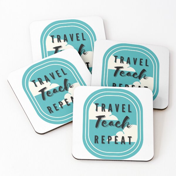Item preview, TEFL Teacher Travel Teach Repeat Airplane Window designed and sold by passportpaige.