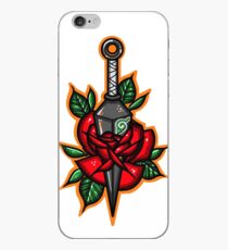 Naruto Green Konoha Kunai Through Rose iPhone Case
