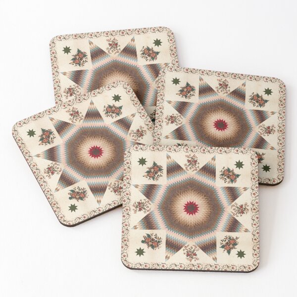 Item preview, Star of Bethlehem Quilt (1835) designed and sold by unsung.art [].