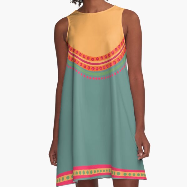 Strings of beads A-Line Dress