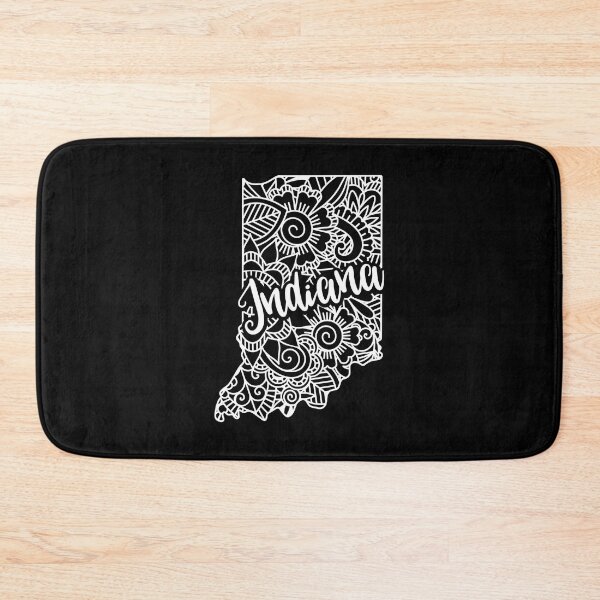 Item preview, Indiana Black And White Map designed and sold by OutcastBrain.