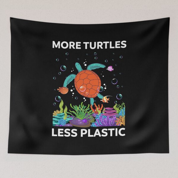 Item preview, More Turtles Less Plastic Climate Change Earth Day designed and sold by haselshirt.