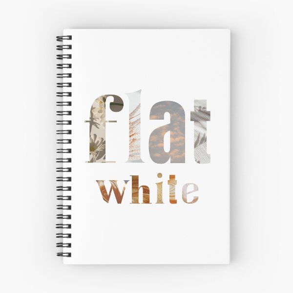 Item preview, Flat white coffee aesthetic designed and sold by Createez.