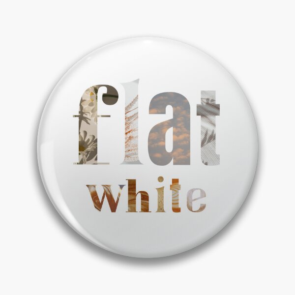 Item preview, Flat white coffee aesthetic designed and sold by Createez.