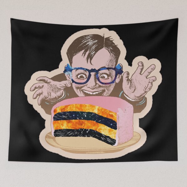 Item preview, Happy Kid with Space Cake - Hot Lava Cake Design for Cool Children T-shirts and other accessories designed and sold by Ridiculam Toga.