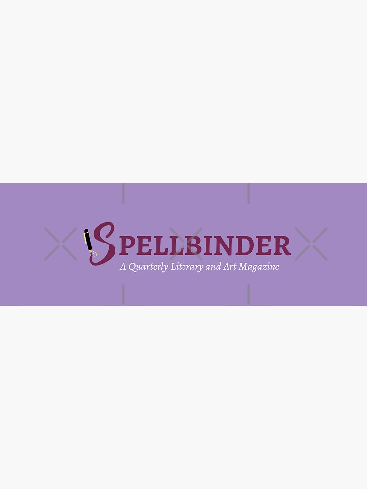 Thumbnail 3 of 3, Sticker, Spellbinder Lilac Header-style Logo designed and sold by spellbindermag.