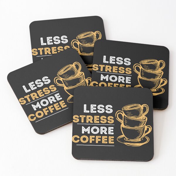 Item preview, Less Stress More Coffee | Coffee Lover  designed and sold by THE MID.