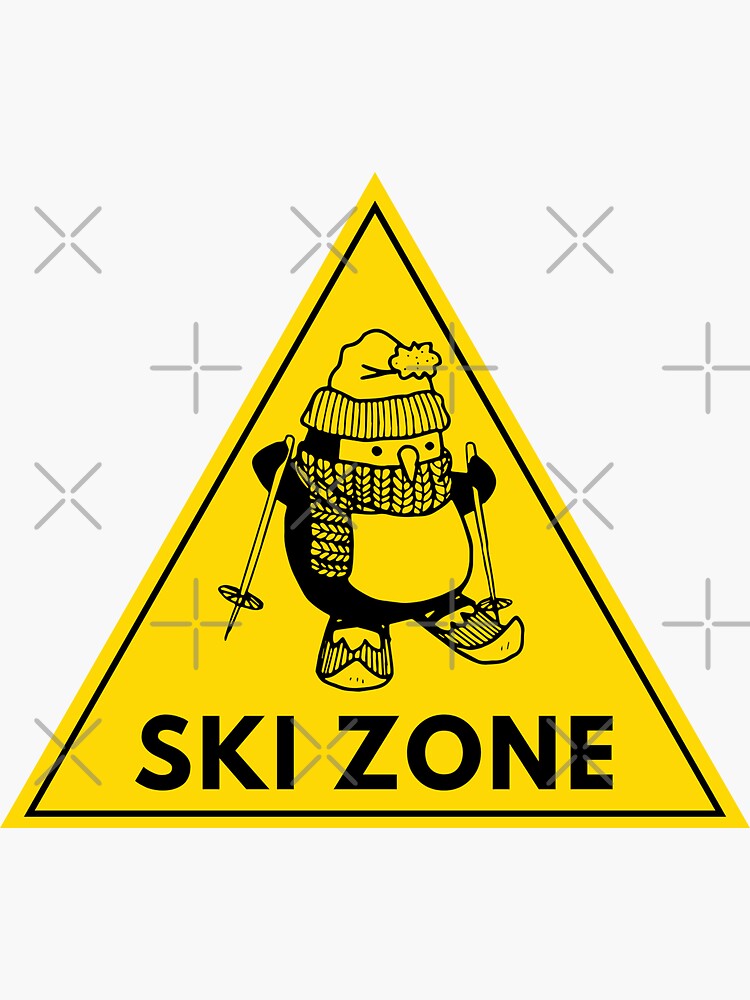 Sticker for Sale avec l'œuvre « Masque de ski » de l'artiste 3blondegirls