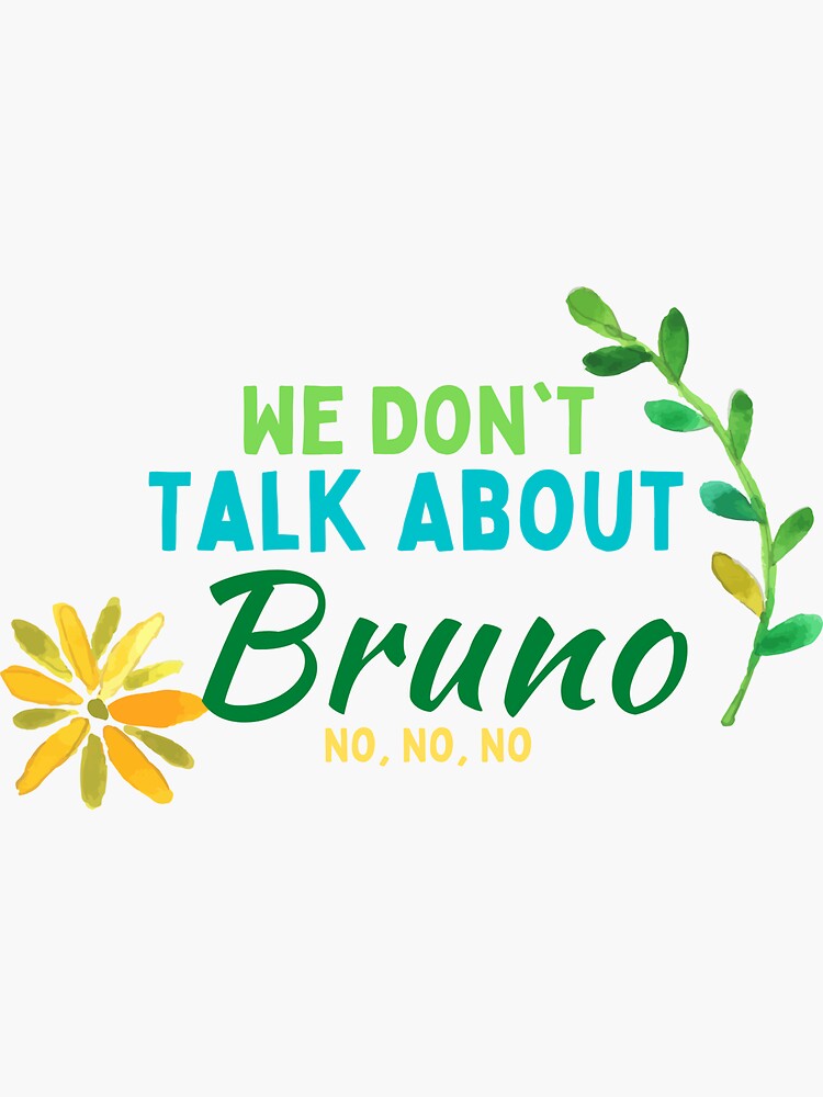 Floral Bruno Encanto' Sticker