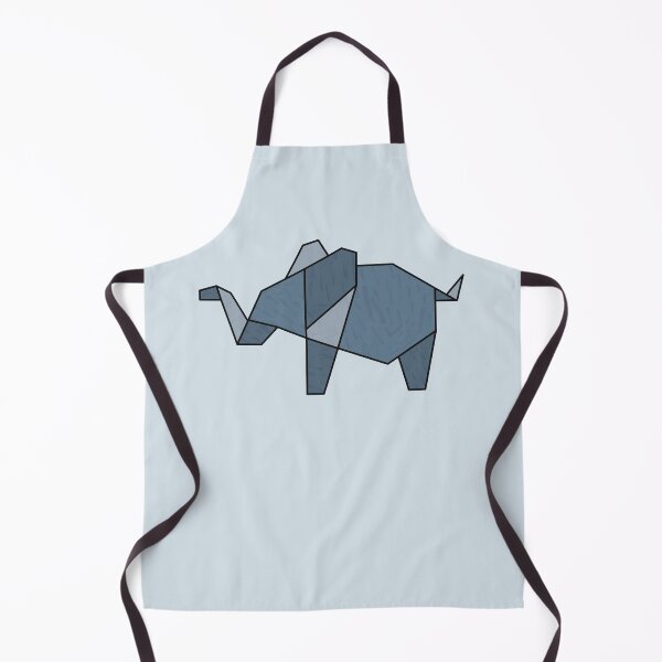 Item preview, Blue Abstract Geometric Elephant designed and sold by ontheoutside.