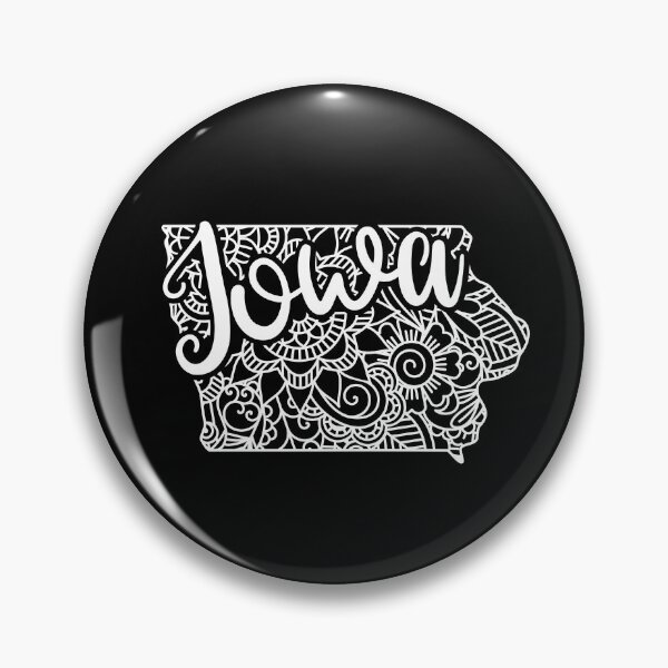 Item preview, Iowa Black And White Map designed and sold by OutcastBrain.