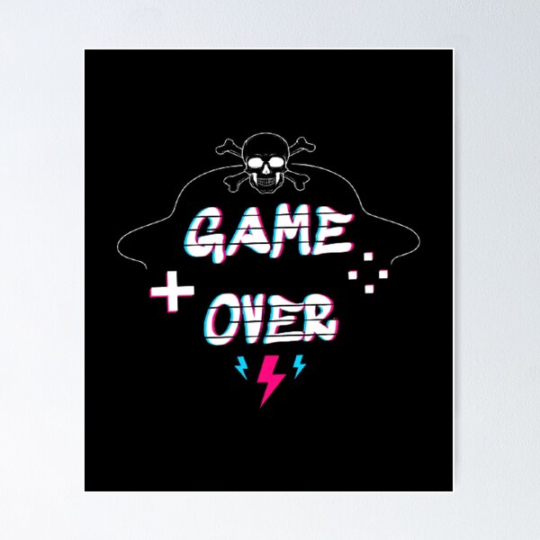 Item preview, Game+Over design designed and sold by SYMEshop.