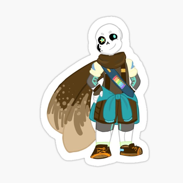 Fresh Ink Sans Undertale AU Vinyl Peeker Sticker 