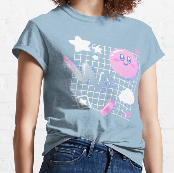 Rosa Puff Estética Camiseta clásica