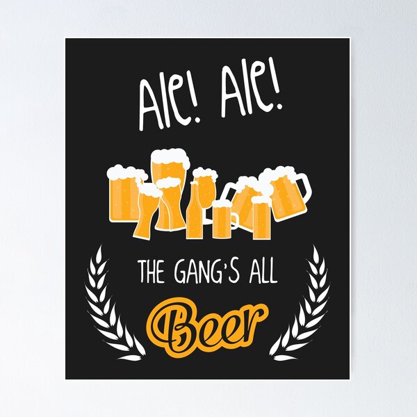 Artikelvorschau, Ale! Ale! Das ganze Bier der Gruppe! Craft Beer Brauerei entworfen und verkauft von 5ftshirt.