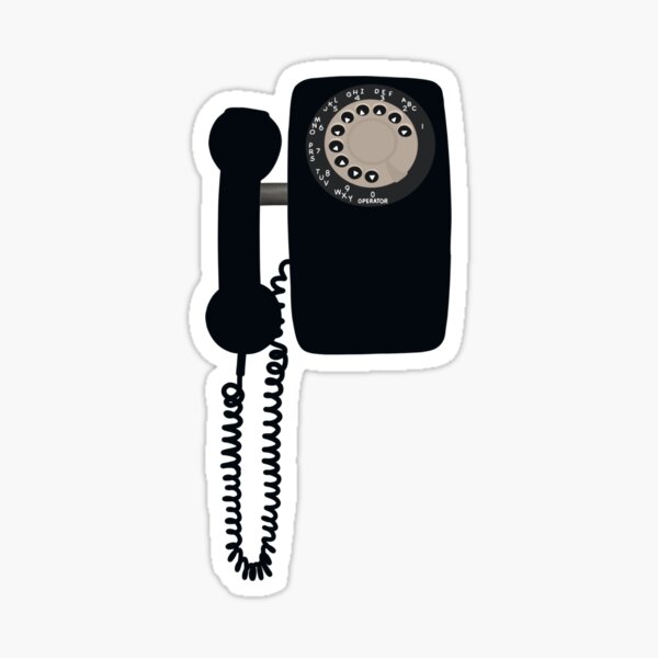 The black phone, phone Sticker