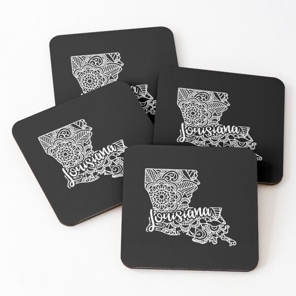 Item preview, Louisiana Black And White Map designed and sold by OutcastBrain.