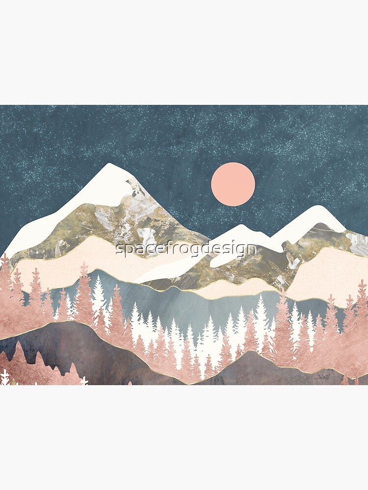Thumbnail 5 of 5, Pet Mat, Winter Peaks designed and sold by spacefrogdesign.